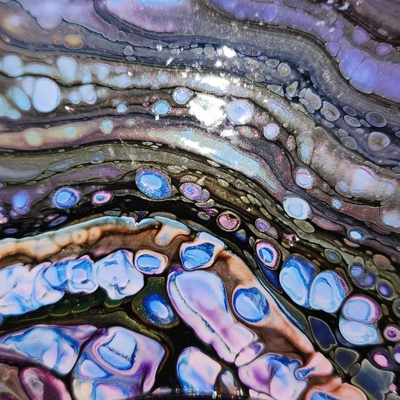 Hand Crafted Painted Mirror Vintage Edison Record Decorative Wall Art Essential - Picture 3 of 8